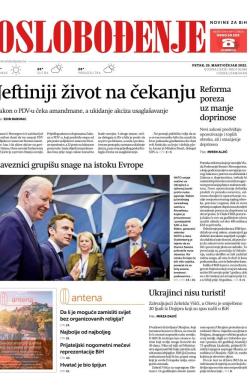Oslobođenje - broj 26949, 25. mar 2022.