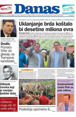 Danas - broj 7646, 5. sep 2018.