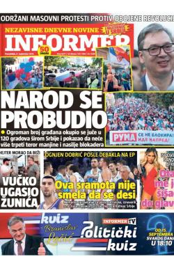 Informer - broj 4077, 8. sep 2025.
