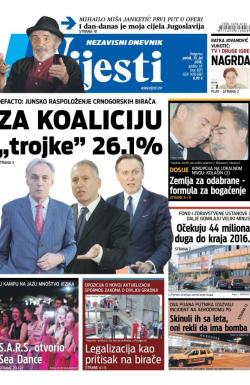 Vijesti - broj 6575, 15. jul 2016.