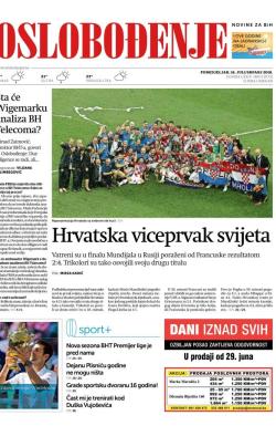Oslobođenje - broj 25731, 16. jul 2018.