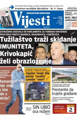 Vijesti - broj 6325, 3. nov 2015.
