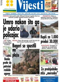 Vijesti - broj 5693, 3. feb 2014.
