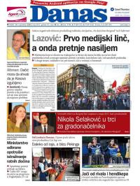 Danas - broj 6925, 14. sep 2016.