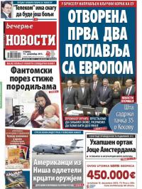 Večernje novosti - broj 1744, 15. dec 2015.