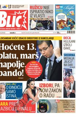 Blic - broj 6062, 25. dec 2013.