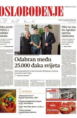 Oslobođenje - broj 25282, 14. apr 2017.