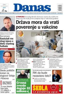 Danas - broj 8484, 21. dec 2020.