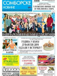 Somborske novine - broj 3213, 22. jan 2016.