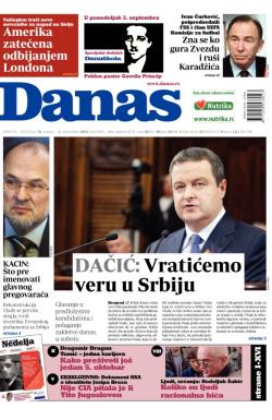 Danas - broj 5815-5816, 31. avg 2013.
