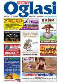 Novosti oglasi - broj 1634, 19. avg 2020.