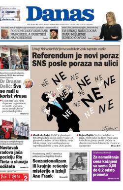 Danas - broj 8878, 19. jan 2022.