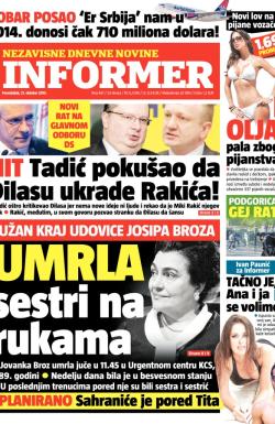 Informer - broj 447, 21. okt 2013.