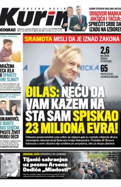 Kurir - broj 3630, 2. nov 2013.