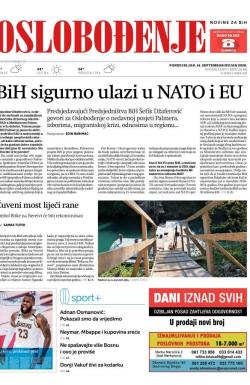 Oslobođenje - broj 26481, 14. sep 2020.