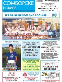 Somborske novine - broj 3405, 27. sep 2019.