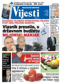 Vijesti - broj 6537, 7. jun 2016.