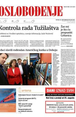 Oslobođenje - broj 25440, 22. sep 2017.