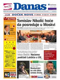 Danas - broj 6666, 30. dec 2015.