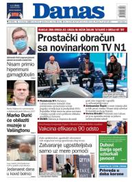 Danas - broj 8443, 10. nov 2020.
