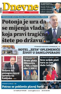 Dnevne novine - broj 3171, 9. dec 2021.