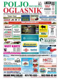 Poljoprivredni Oglasnik - broj 308, 2. dec 2015.