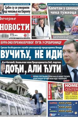 Večernje novosti - broj 1584, 10. jul 2015.