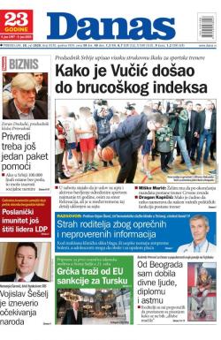 Danas - broj 8330, 20. jul 2020.