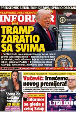 Informer - broj 3946, 4. apr 2025.