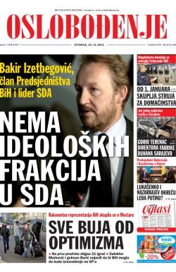 Oslobođenje - broj 24.448, 23. dec 2014.