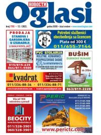 Novosti oglasi - broj 1705, 12. jan 2022.