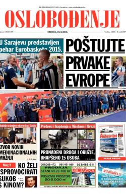 Oslobođenje - broj 24.687, 19. avg 2015.