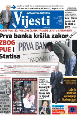 Vijesti - broj 6076, 25. feb 2015.