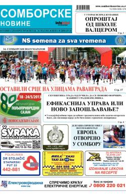 Somborske novine - broj 3074, 24. maj 2013.