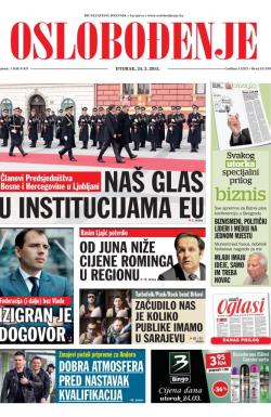 Oslobođenje - broj 24.539, 24. mar 2015.