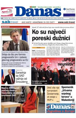 Danas - broj 5771, 18. jul 2013.