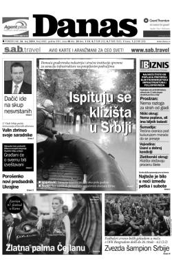 Danas - broj 6083, 26. maj 2014.