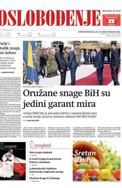 Oslobođenje - broj 26968, 16. apr 2022.