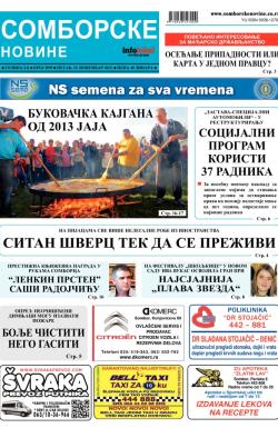Somborske novine - broj 3099, 15. nov 2013.