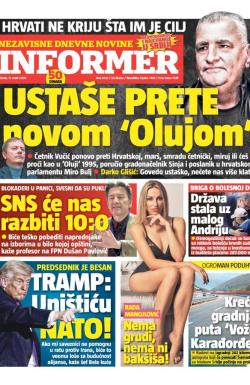 Informer - broj 4233, 17. mar 2026.