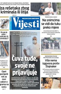 Vijesti - broj 7988, 4. jul 2020.