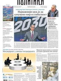 Politika - broj 40318, 8. mar 2026.