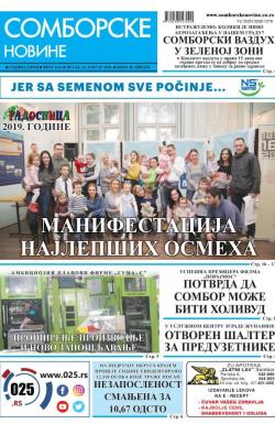 Somborske novine - broj 3422, 24. jan 2020.