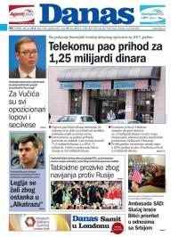Danas - broj 7589, 10. jul 2018.