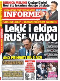 Informer CG - broj 1281, 15. jul 2016.