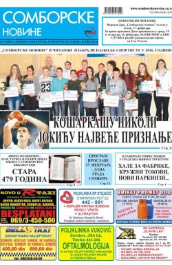 Somborske novine - broj 3268, 10. feb 2017.