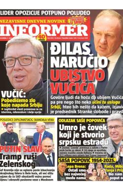 Informer - broj 3918, 3. mar 2025.