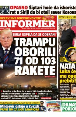 Informer - broj 1818, 16. apr 2018.