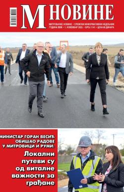 M Novine, Sr. Mitrovica - broj 1141, 1. nov 2023.