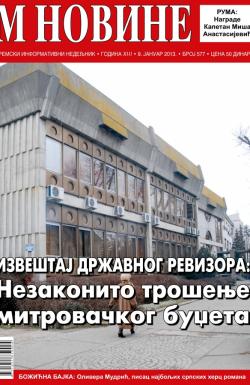 M Novine, Sr. Mitrovica - broj 577, 9. jan 2013.